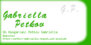 gabriella petkov business card
